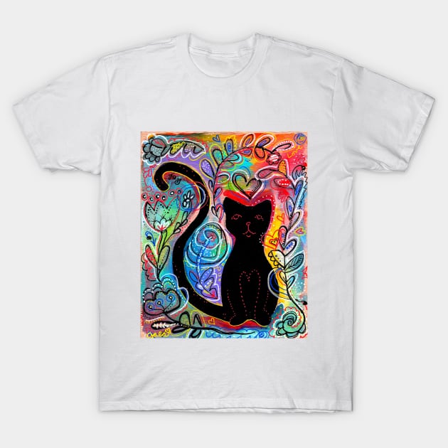 Garden Kitty T-Shirt by gaea